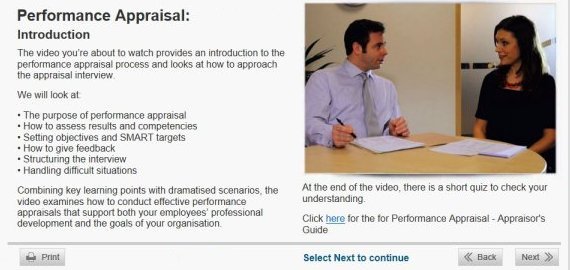 performance appraisal elearning