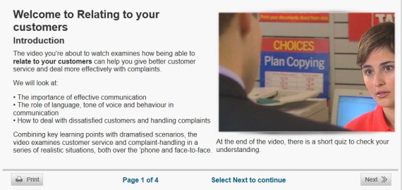 customer service elearning