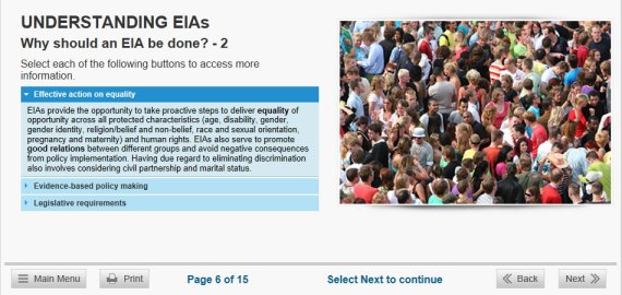 equality impact assessments training