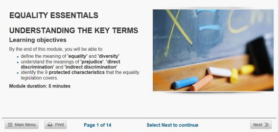 promoting equality elearning