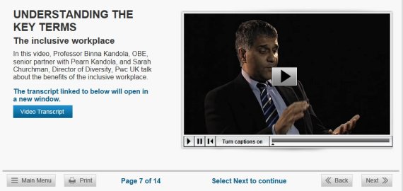 workplace equality elearning course