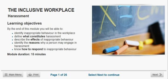 inclusive workplace elearning