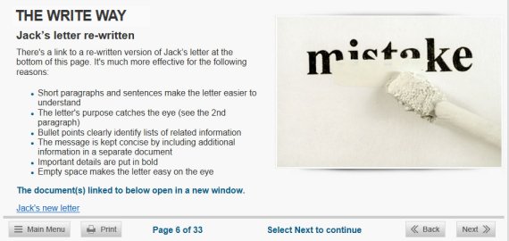 business writing course